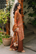 Zellbury | Unstitched 3 Piece Cotail | Shirt Shalwar Dupatta - 0217 - House Of Zarish