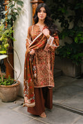 Zellbury | Unstitched 3 Piece Cotail | Shirt Shalwar Dupatta - 0217 - House Of Zarish