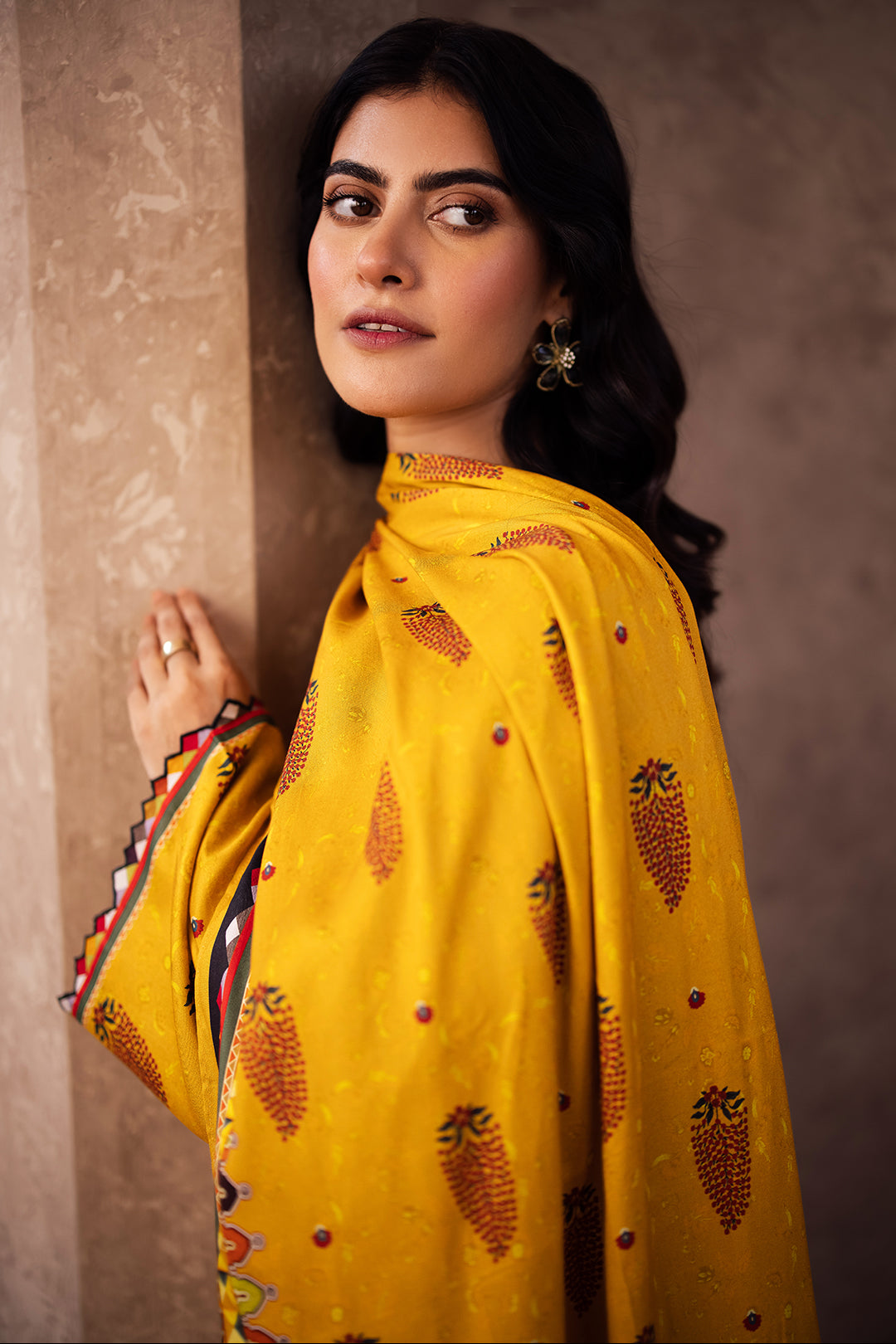 Zellbury | Unstitched 3 Piece Cotail | Shirt Shalwar Dupatta - 0218 - House Of Zarish