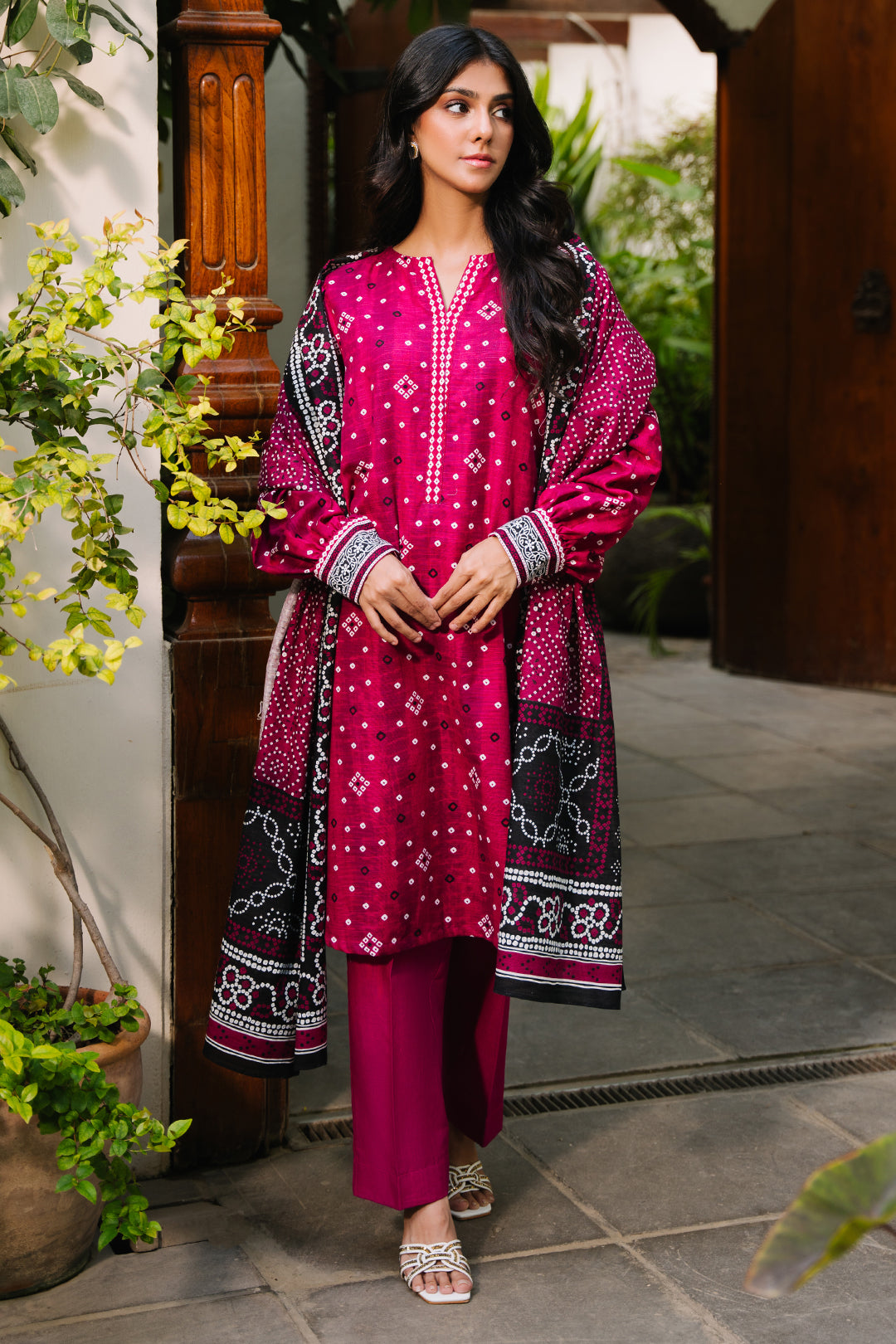 Zellbury | Unstitched 3 Piece Khaddar | Shirt Shalwar Dupatta - 0269 - House Of Zarish