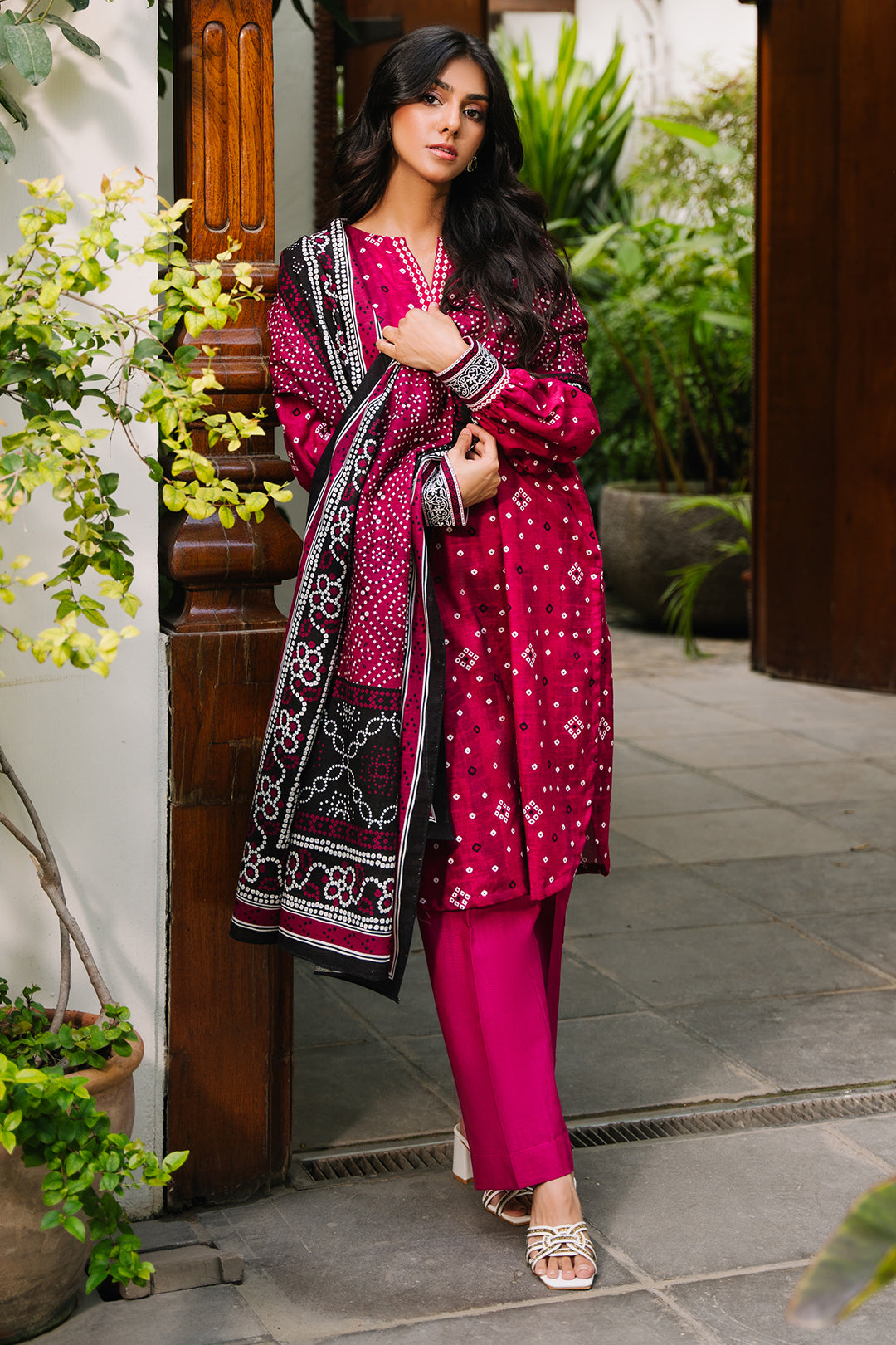 Zellbury | Unstitched 3 Piece Khaddar | Shirt Shalwar Dupatta - 0269 - House Of Zarish