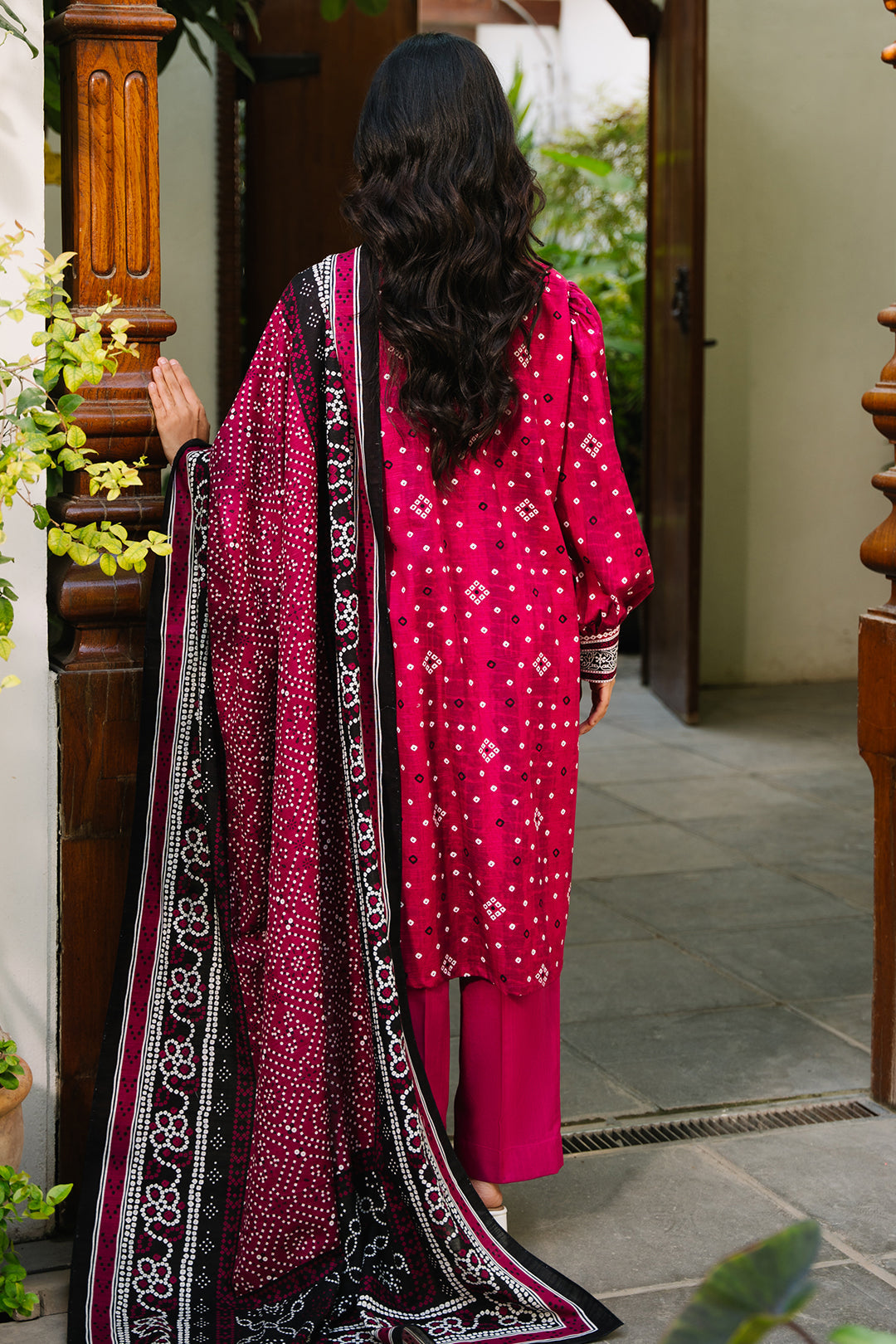 Zellbury | Unstitched 3 Piece Khaddar | Shirt Shalwar Dupatta - 0269 - House Of Zarish