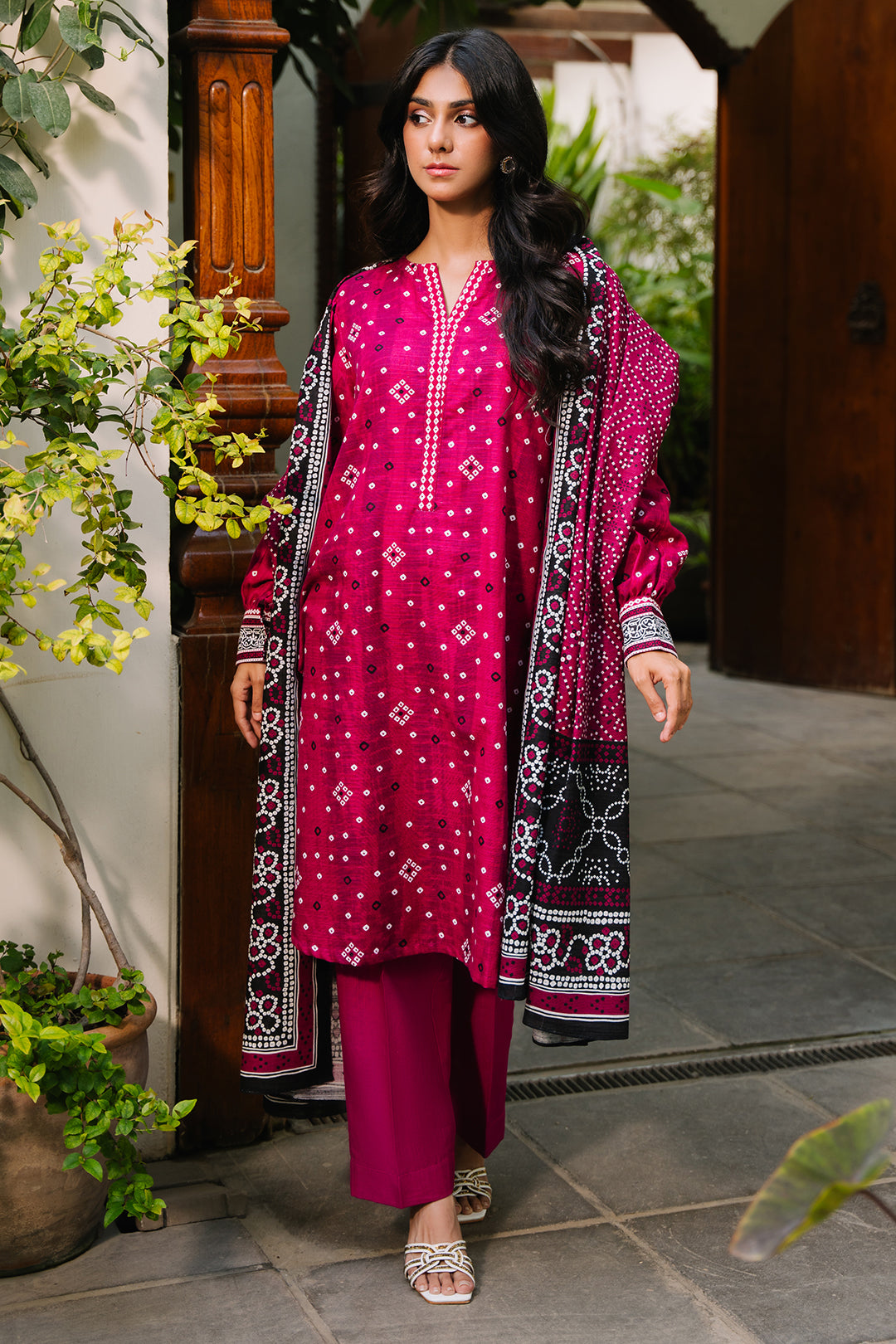 Zellbury | Unstitched 3 Piece Khaddar | Shirt Shalwar Dupatta - 0269 - House Of Zarish
