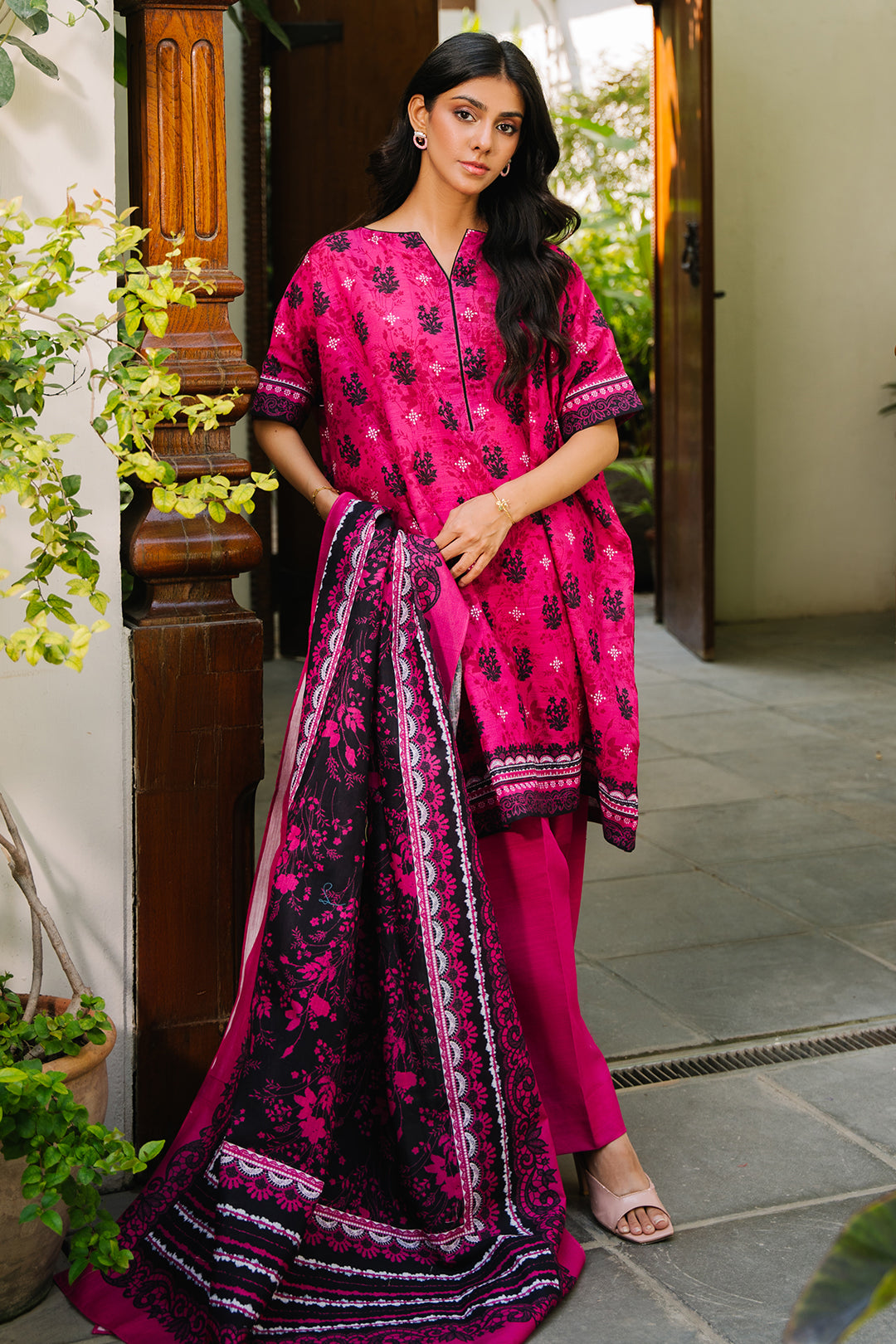 Zellbury | Unstitched 3 Piece Khaddar | Shirt Shalwar Dupatta - 0272 - House Of Zarish