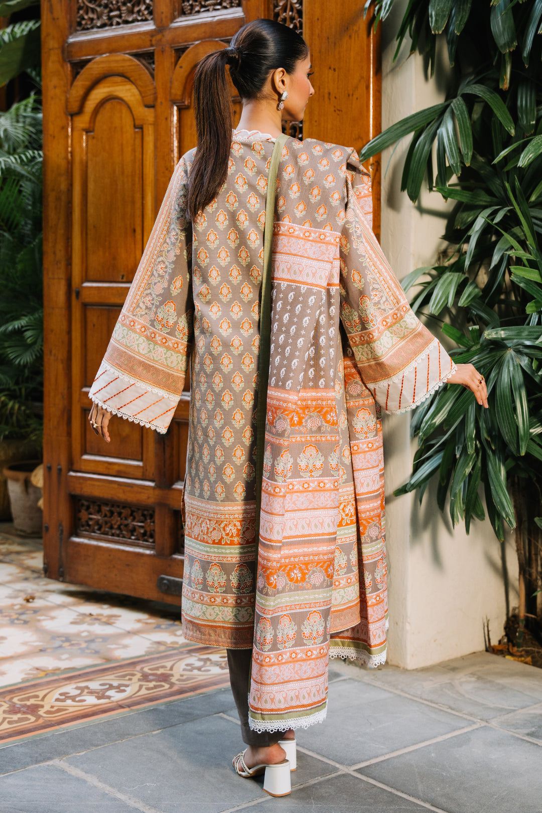 Zellbury | Unstitched 3 Piece Khaddar | Shirt Shalwar Dupatta - 0276 - House Of Zarish
