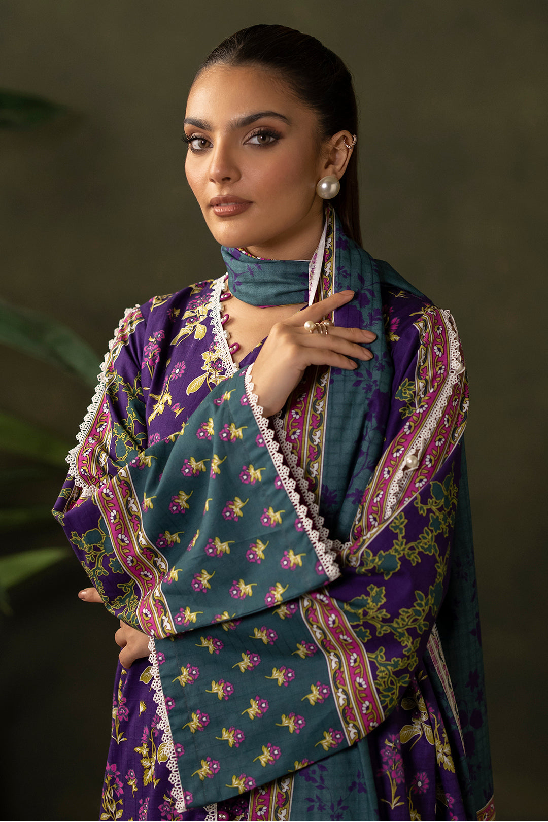 Zellbury | Unstitched 3 Piece Khaddar | Shirt Shalwar Dupatta - 0279 - House Of Zarish