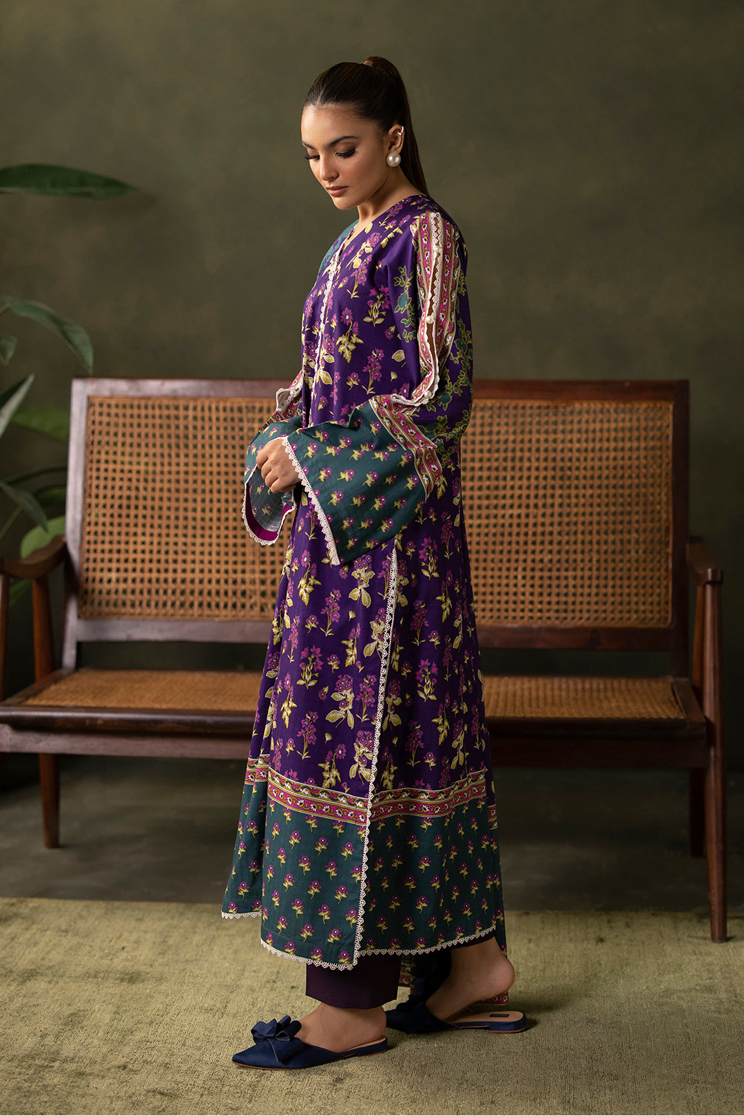 Zellbury | Unstitched 3 Piece Khaddar | Shirt Shalwar Dupatta - 0279 - House Of Zarish