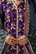 Zellbury | Unstitched 3 Piece Khaddar | Shirt Shalwar Dupatta - 0279 - House Of Zarish