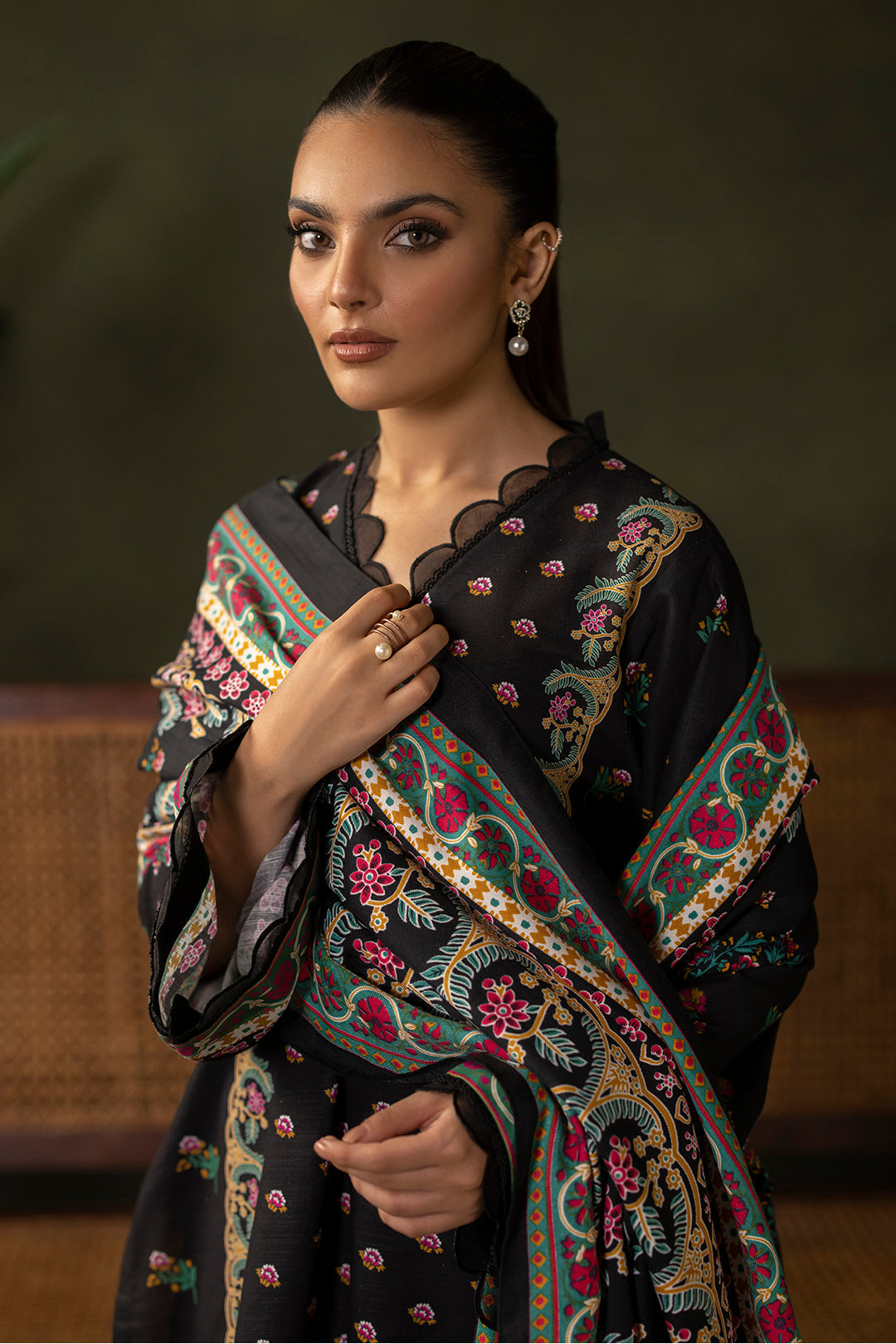 Zellbury | Unstitched 3 Piece Khaddar | Shirt Shalwar Shawl - 0286 - House Of Zarish