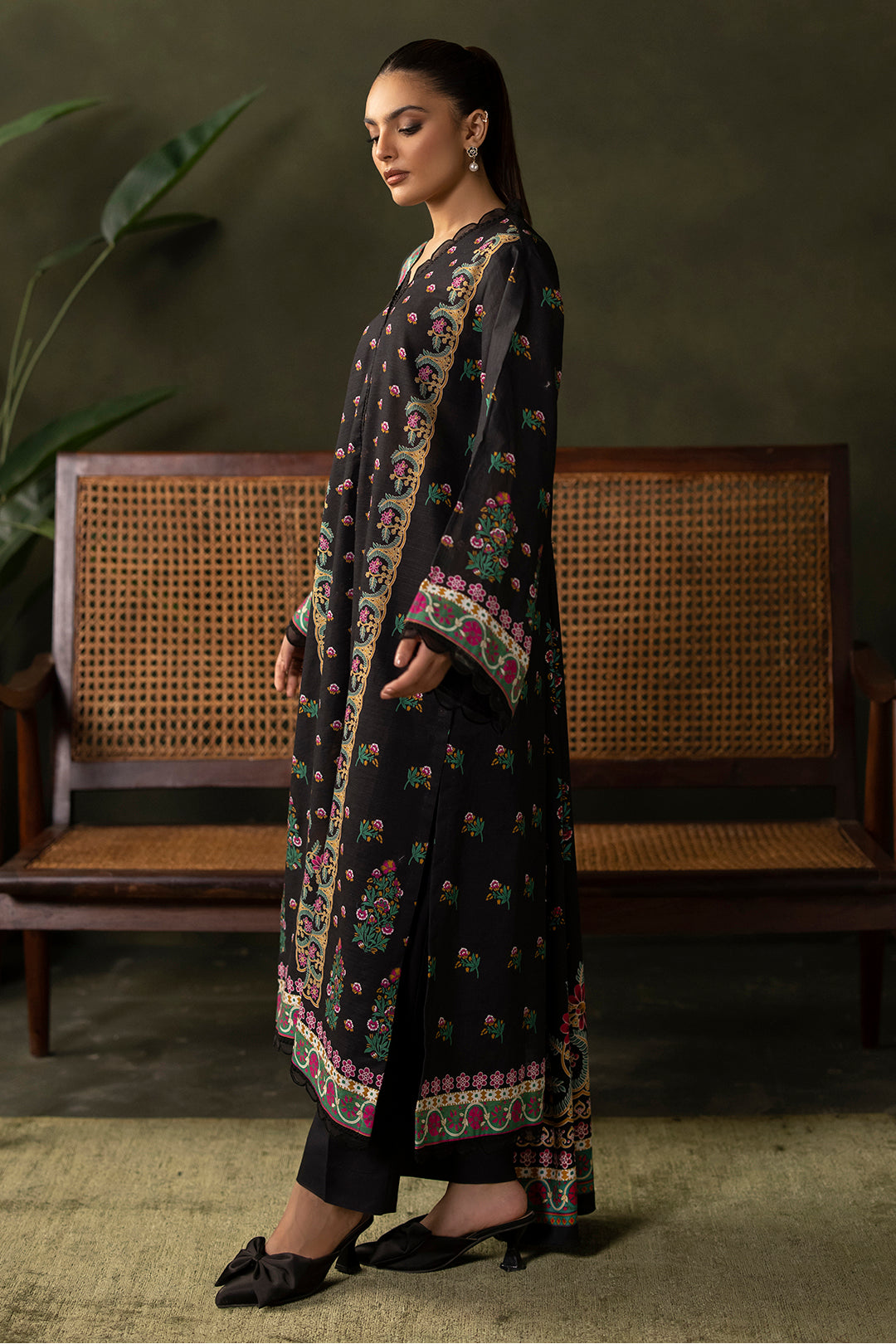 Zellbury | Unstitched 3 Piece Khaddar | Shirt Shalwar Shawl - 0286 - House Of Zarish