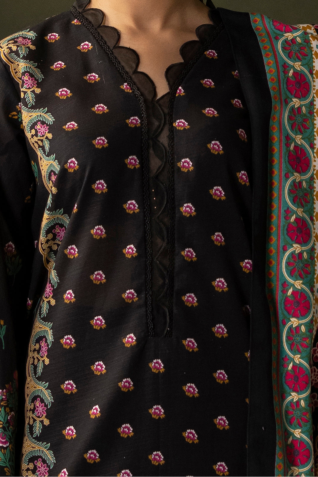 Zellbury | Unstitched 3 Piece Khaddar | Shirt Shalwar Shawl - 0286 - House Of Zarish