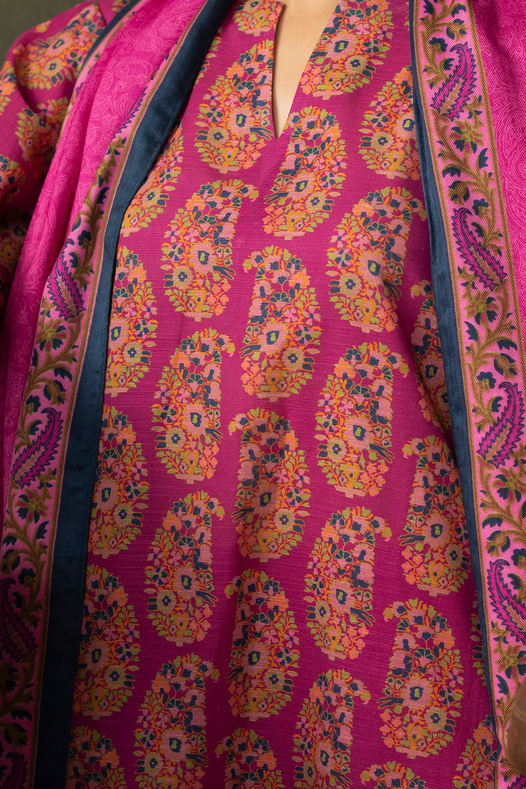 Zellbury | Unstitched 3 Piece Khaddar | Shirt Shalwar Dupatta - 0287 - House Of Zarish