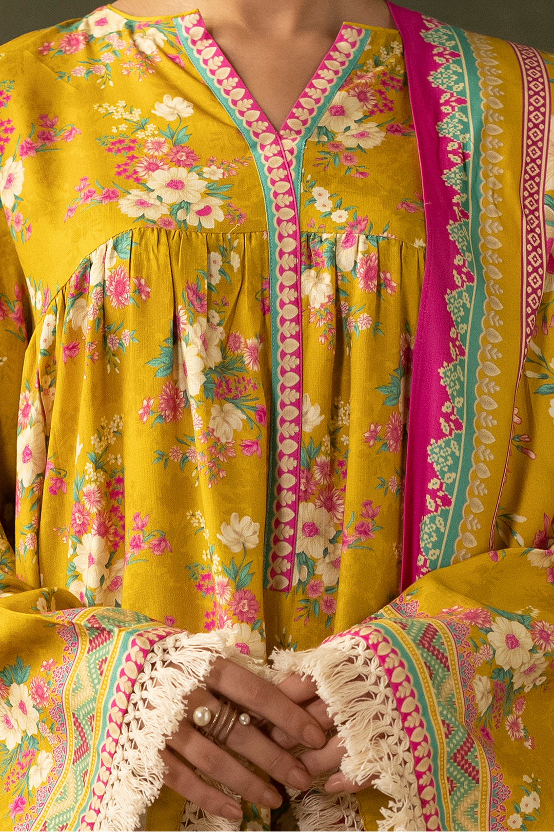 Zellbury | Unstitched 3 Piece Viscose | Shirt Shalwar Dupatta - 0289 - Libasekhas