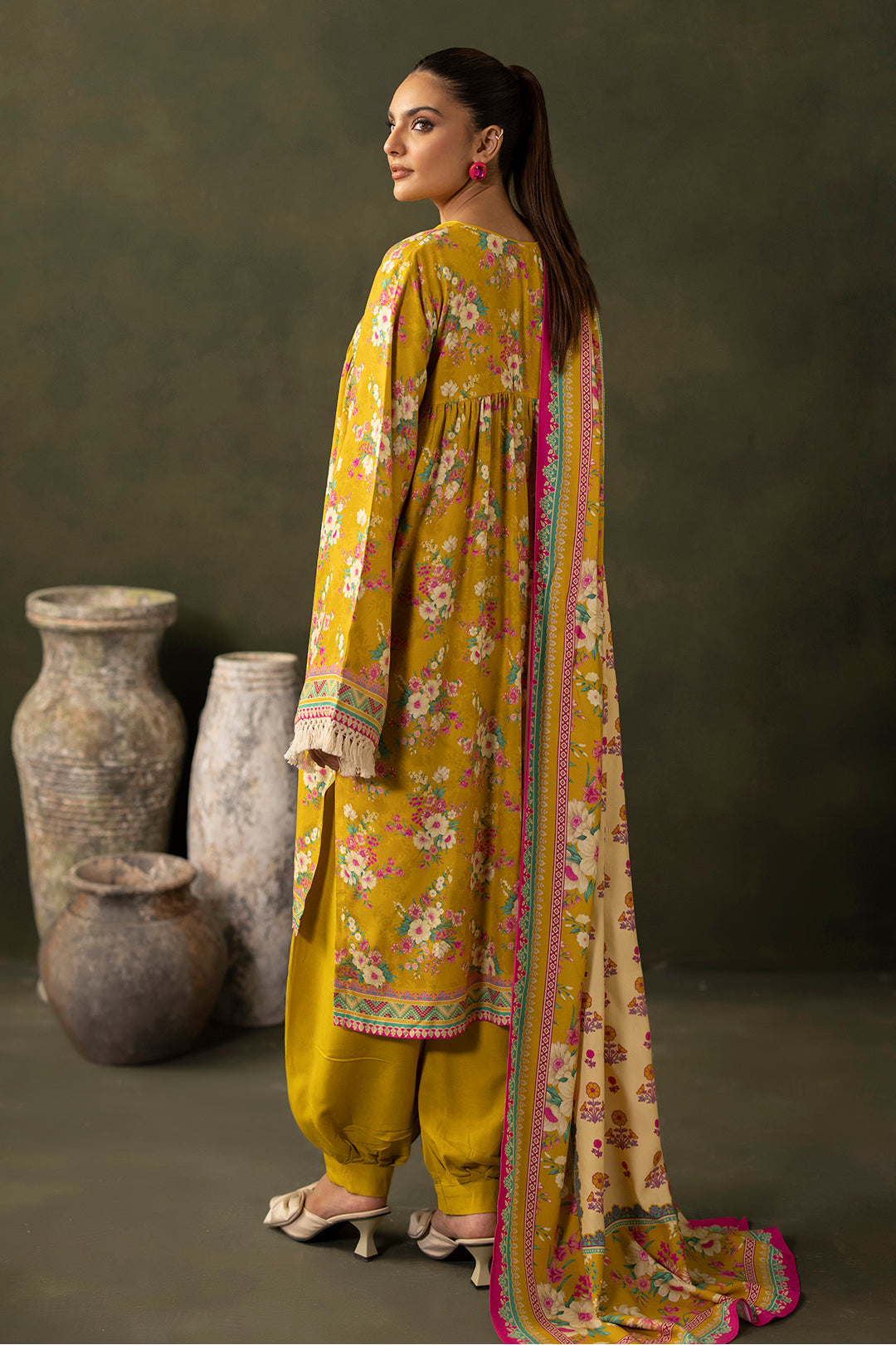 Zellbury | Unstitched 3 Piece Viscose | Shirt Shalwar Dupatta - 0289 - House Of Zarish