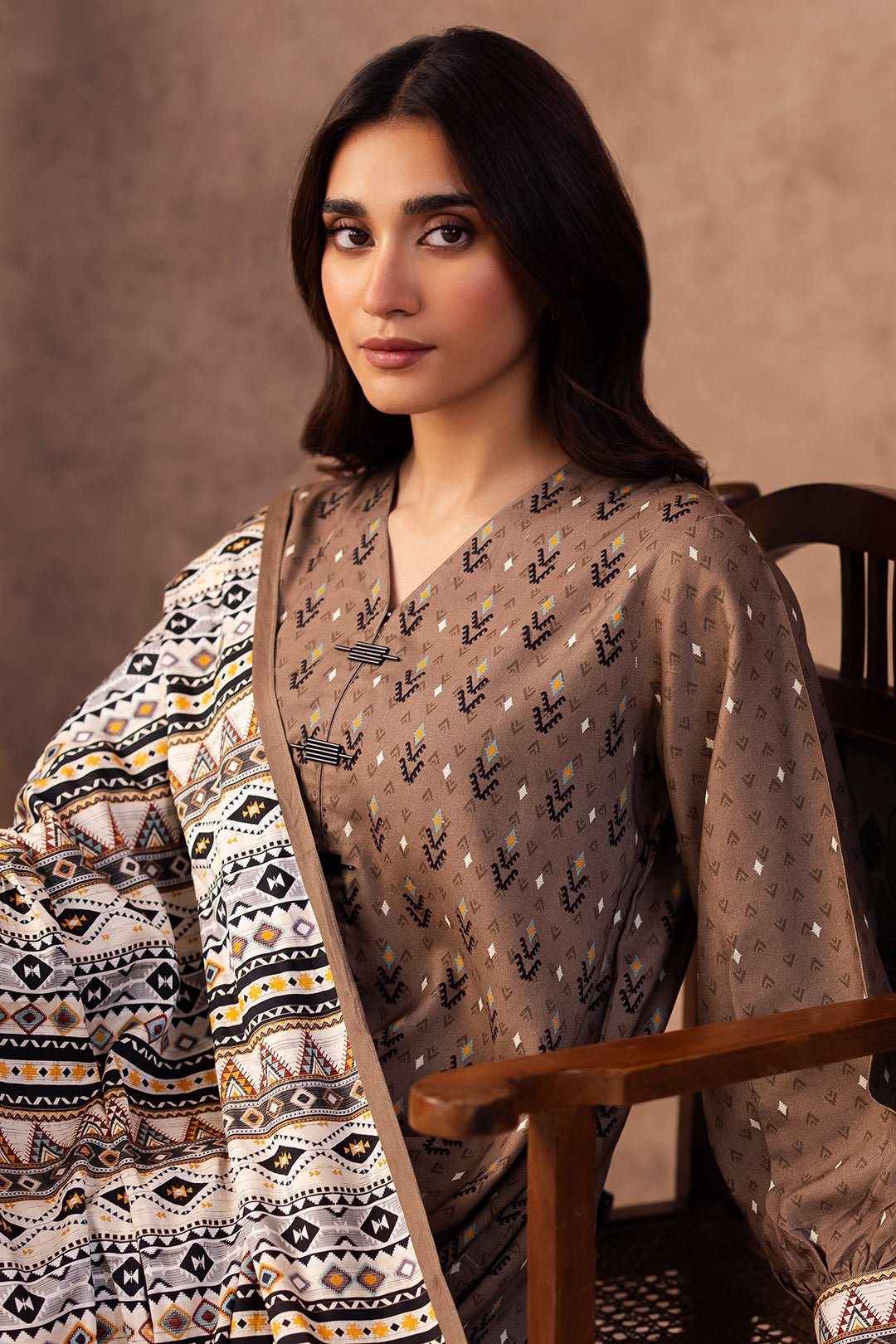 Zellbury | Unstitched 3 Piece Viscose | Shirt Shalwar Dupatta - 0293 - House Of Zarish