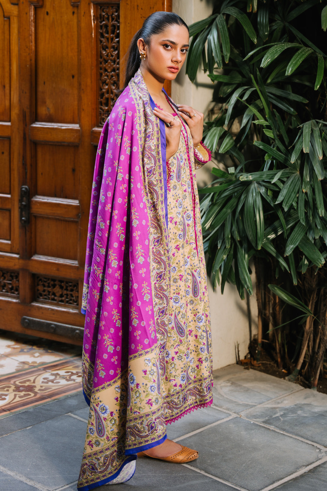 Zellbury | Unstitched 3 Piece Viscose | Shirt Shalwar Dupatta - 0297 - House Of Zarish