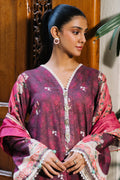 Zellbury | Unstitched 3 Piece Karandi | Shirt Shalwar Dupatta - 0301 - House Of Zarish