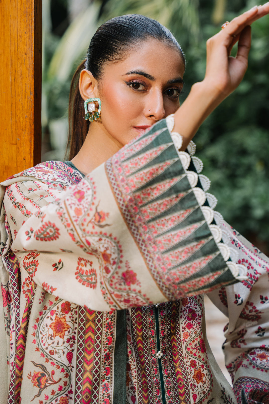 Zellbury | Unstitched 3 Piece Karandi | Shirt Shalwar Dupatta - 0302 - Libasekhas