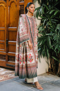 Zellbury | Unstitched 3 Piece Karandi | Shirt Shalwar Dupatta - 0302 - House Of Zarish