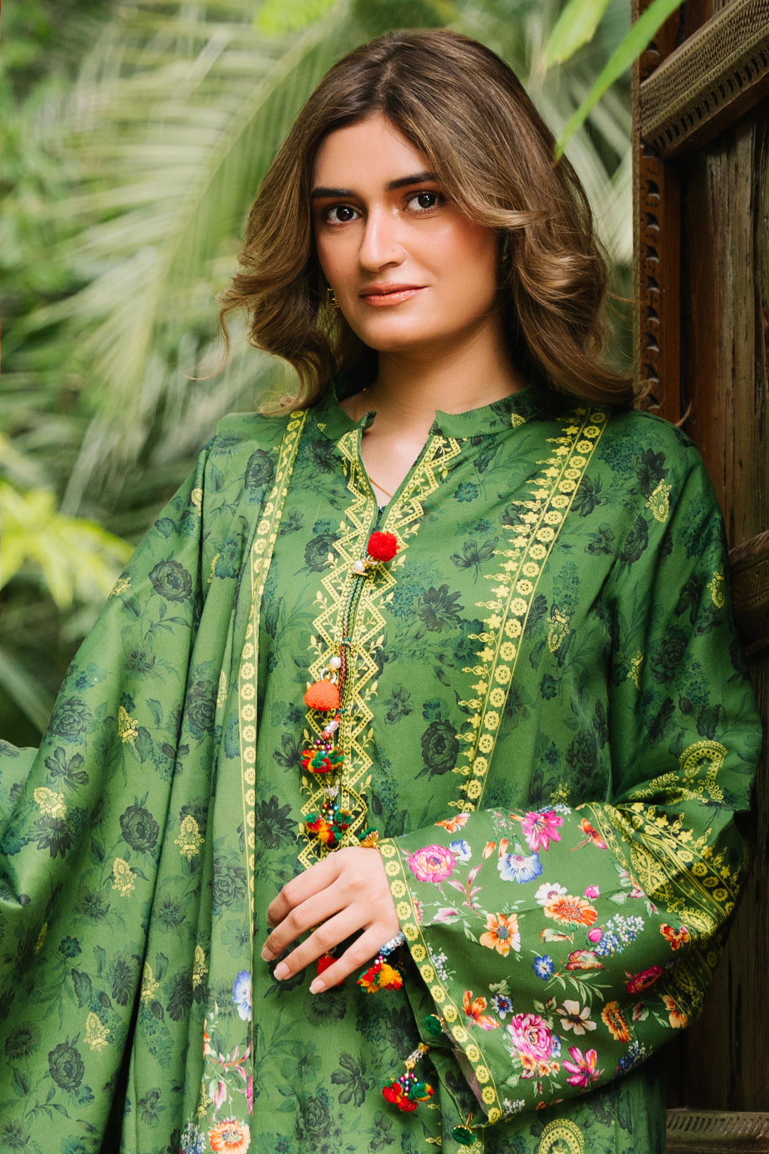 Zellbury | Unstitched 3 Piece Viscose | Shirt Shalwar Dupatta - 0305 - House Of Zarish