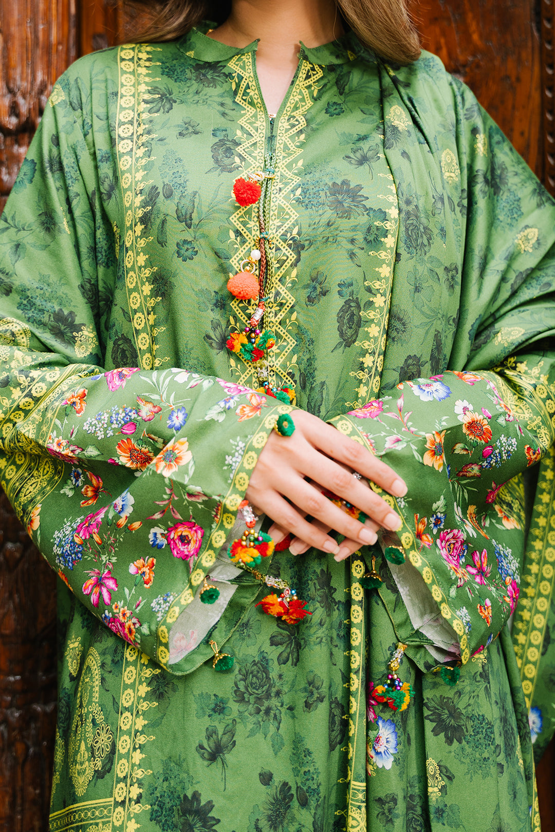 Zellbury | Unstitched 3 Piece Viscose | Shirt Shalwar Dupatta - 0305 - House Of Zarish