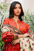 Zellbury | Unstitched 3 Piece Cotail | Shirt Shalwar Dupatta - 0307 - Libasekhas