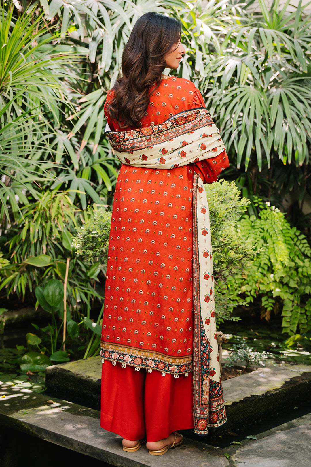 Zellbury | Unstitched 3 Piece Cotail | Shirt Shalwar Dupatta - 0307 - Libasekhas