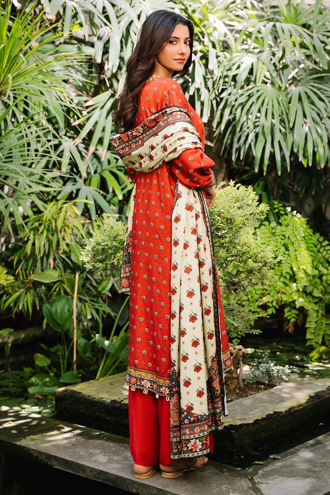 Zellbury | Unstitched 3 Piece Cotail | Shirt Shalwar Dupatta - 0307 - Libasekhas