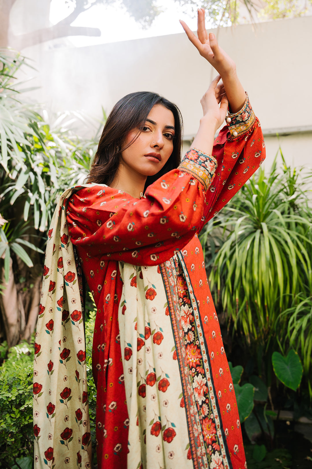 Zellbury | Unstitched 3 Piece Cotail | Shirt Shalwar Dupatta - 0307 - House Of Zarish