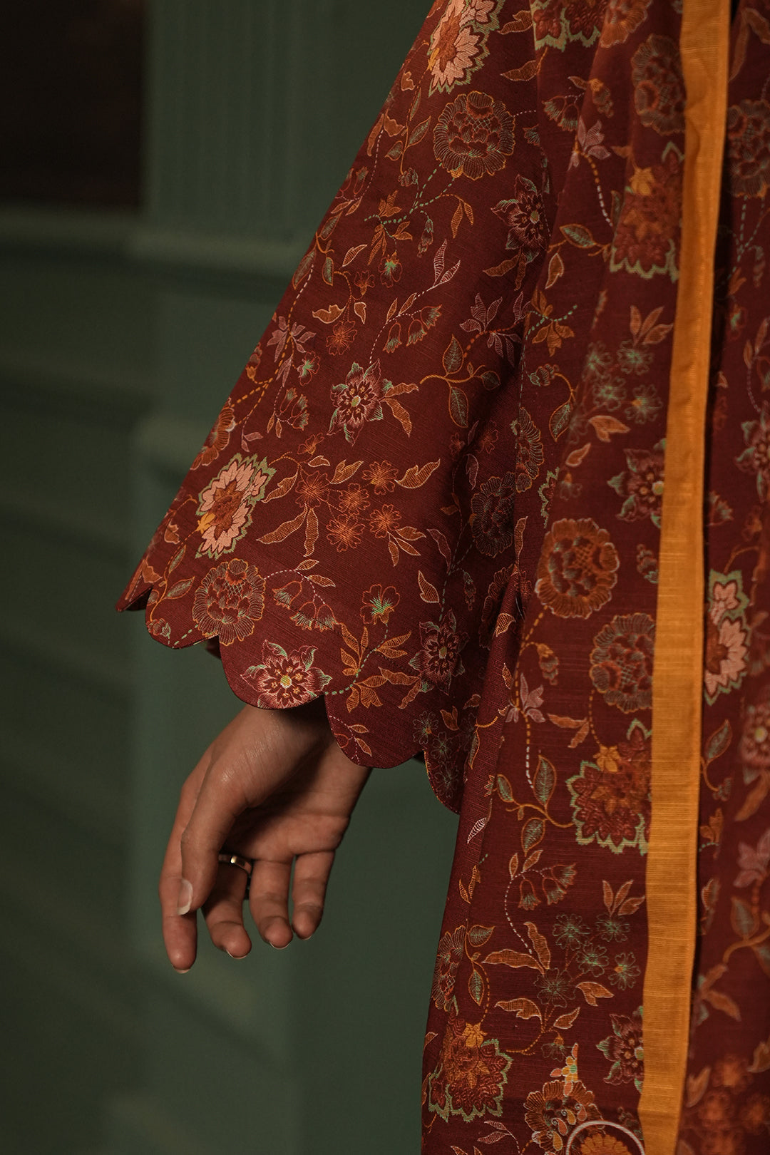 Zellbury | Unstitched 3 Piece Khaddar | Shirt Shalwar Dupatta - 0356 - House Of Zarish