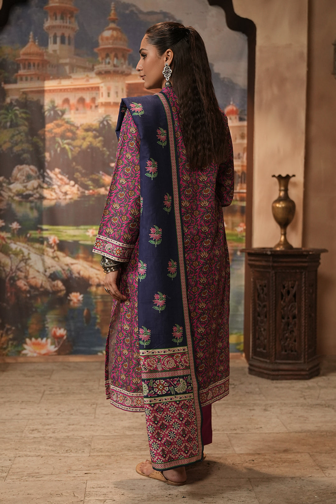 Zellbury | Unstitched 3 Piece Khaddar | Shirt Shalwar Dupatta - 0357 - House Of Zarish