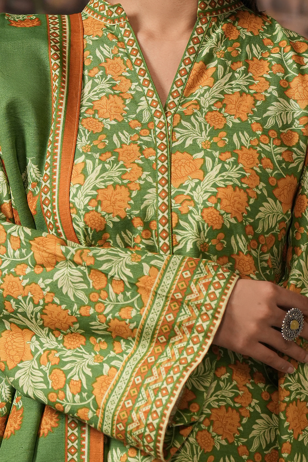 Zellbury | Unstitched 3 Piece Khaddar | Shirt Shalwar Dupatta - 0358 - House Of Zarish