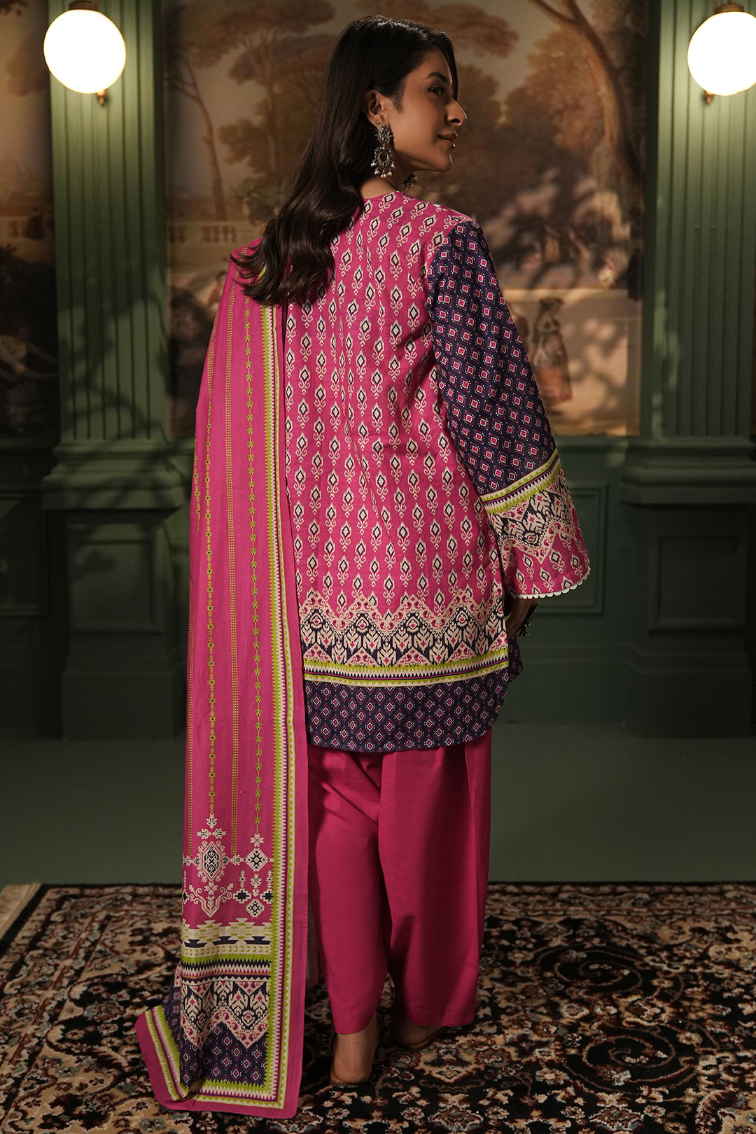 Zellbury | Unstitched 3 Piece Khaddar | Shirt Shalwar Dupatta - 0359 - House Of Zarish