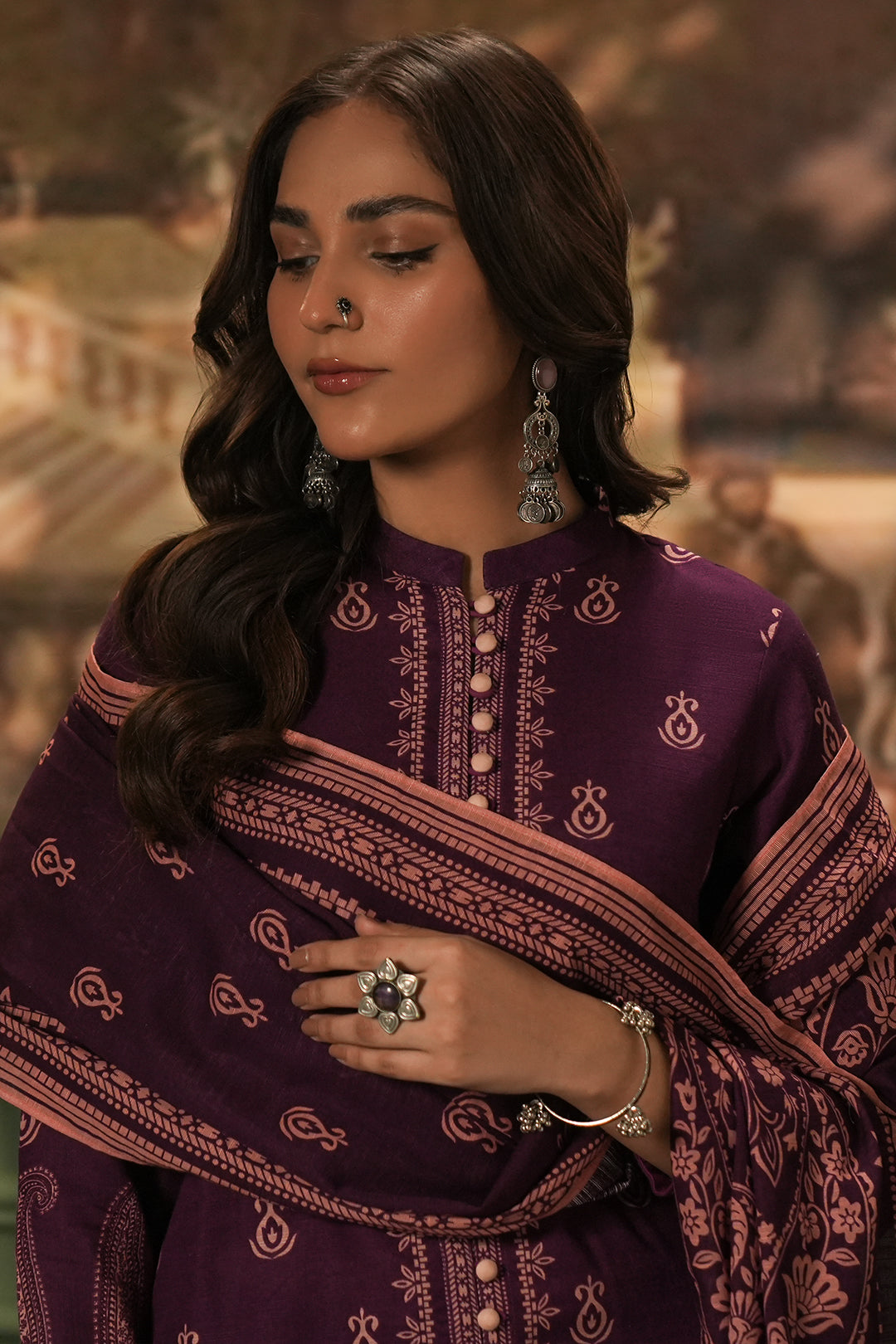 Zellbury | Unstitched 3 Piece Khaddar | Shirt Shalwar Dupatta - 0360 - House Of Zarish