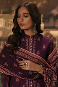 Zellbury | Unstitched 3 Piece Khaddar | Shirt Shalwar Dupatta - 0360 - Libasekhas
