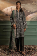Zellbury | Unstitched 3 Piece Khaddar | Shirt Shalwar Dupatta - 0366 - House Of Zarish