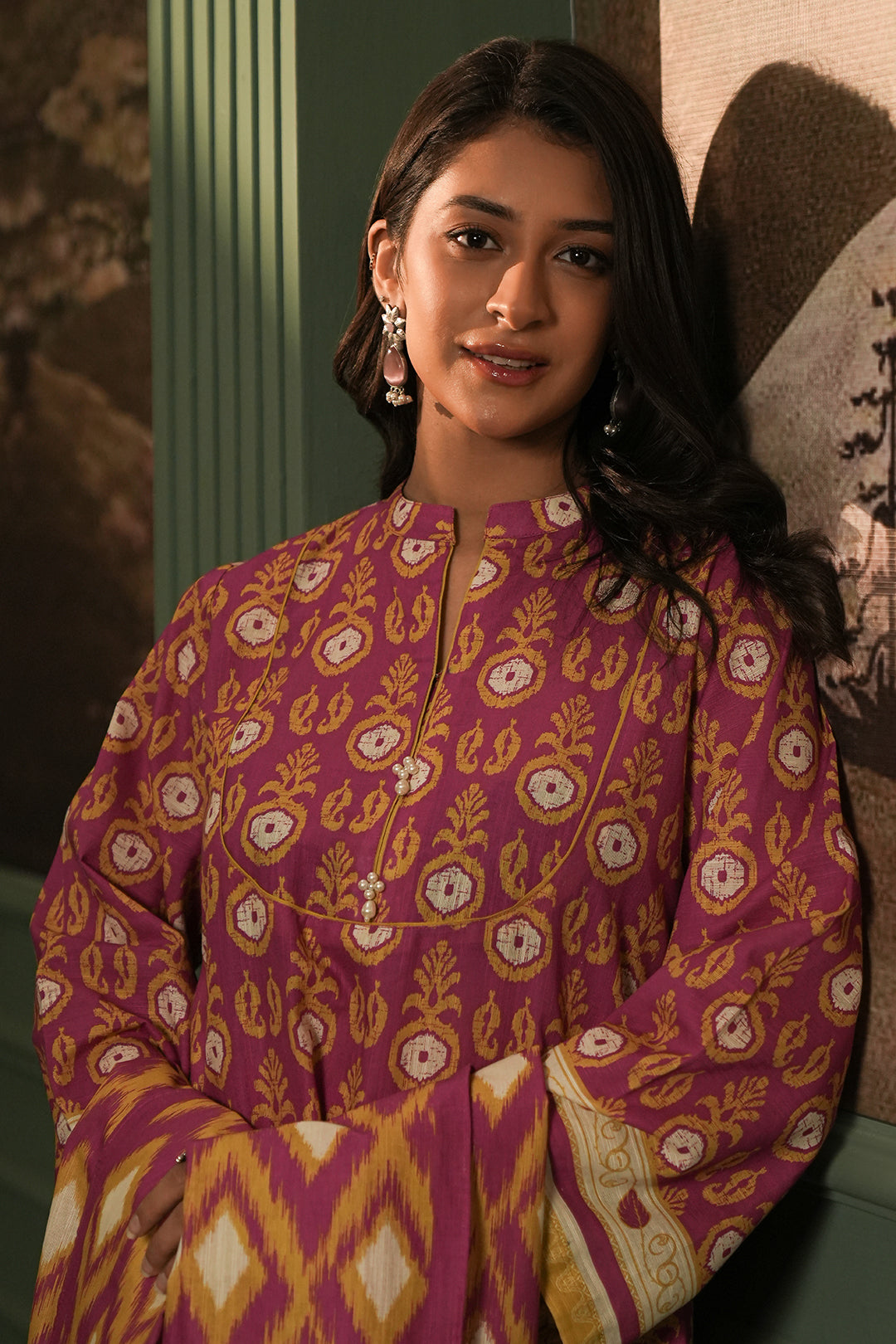 Zellbury | Unstitched 3 Piece Khaddar | Shirt Shalwar Dupatta - 0367 - House Of Zarish