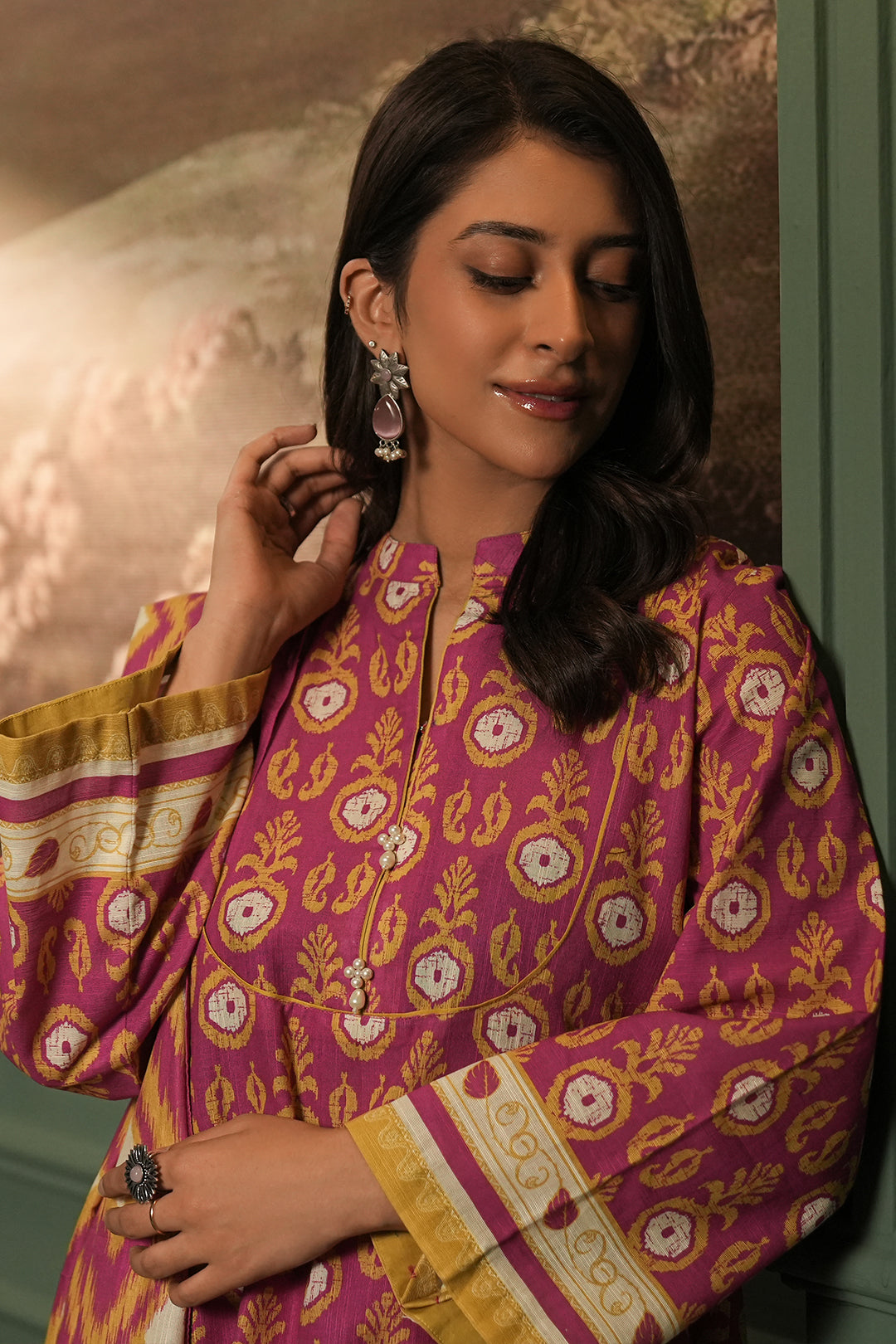 Zellbury | Unstitched 3 Piece Khaddar | Shirt Shalwar Dupatta - 0367 - House Of Zarish
