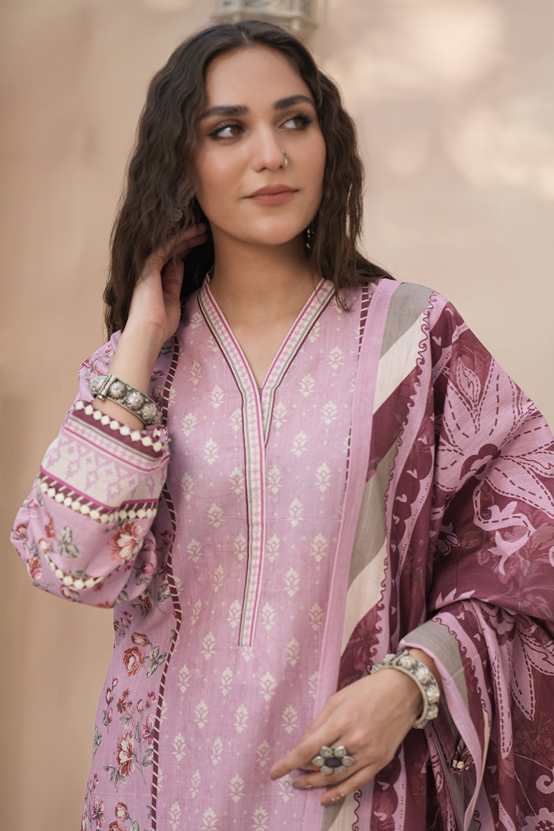 Zellbury | Unstitched 3 Piece Khaddar | Shirt Shalwar Dupatta - 0369 - House Of Zarish