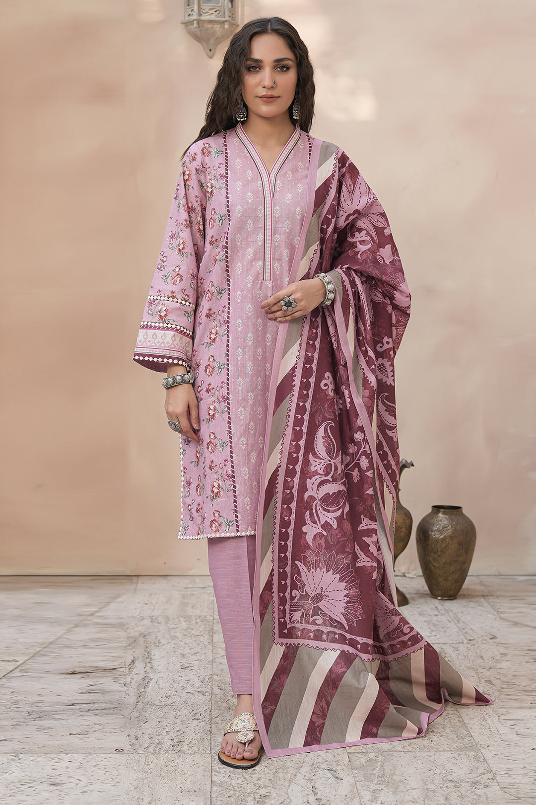 Zellbury | Unstitched 3 Piece Khaddar | Shirt Shalwar Dupatta - 0369 - House Of Zarish