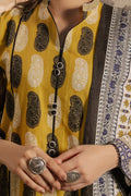 Zellbury | Unstitched 3 Piece Khaddar | Shirt Shalwar Dupatta - 0371 - House Of Zarish