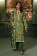 Zellbury | Unstitched 3 Piece Khaddar | Shirt Shalwar Shawl - 0384 - Libasekhas