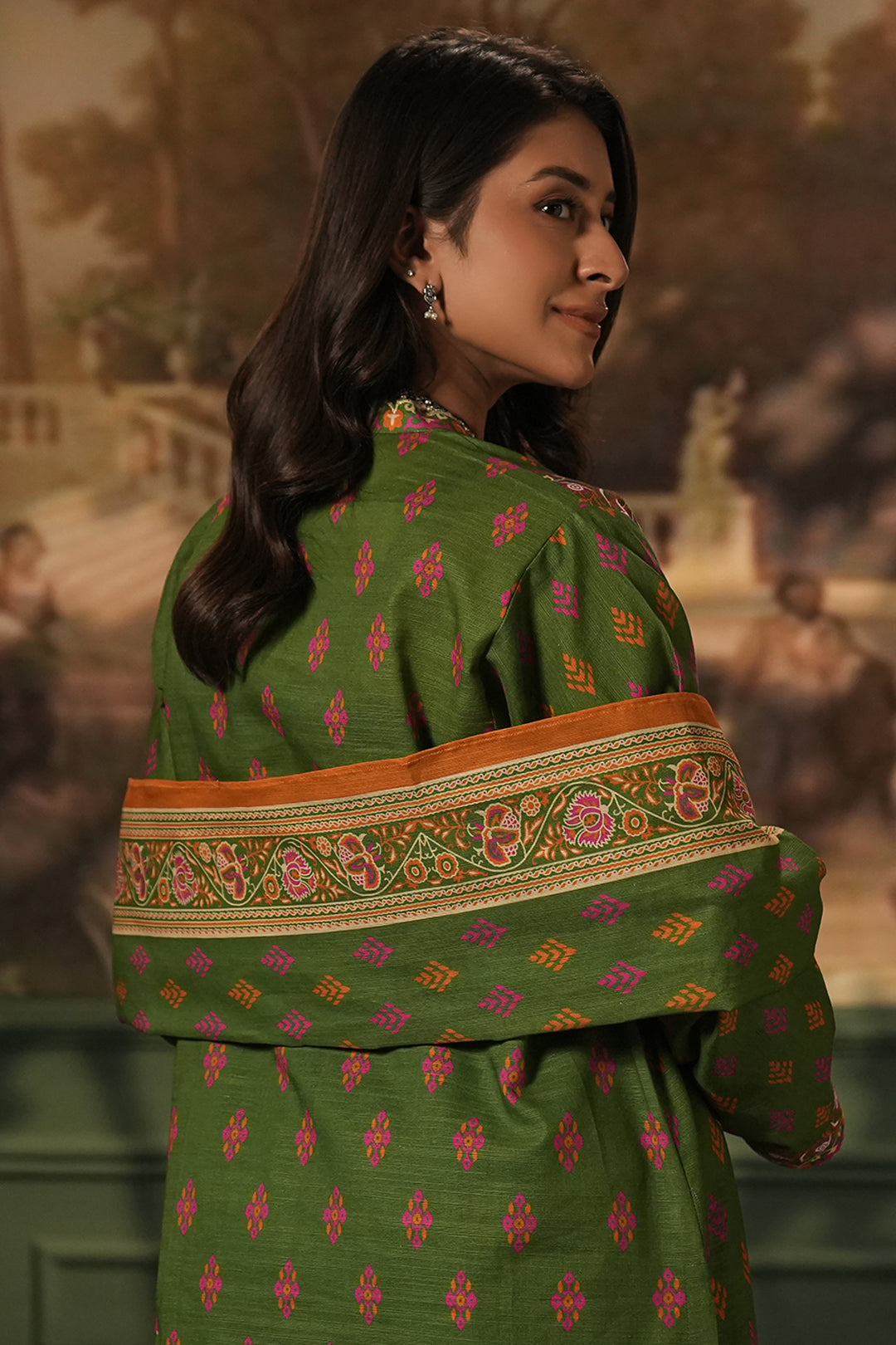 Zellbury | Unstitched 3 Piece Khaddar | Shirt Shalwar Dupatta - 0386 - House Of Zarish