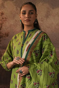 Zellbury | Unstitched 3 Piece Khaddar | Shirt Shalwar Dupatta - 0388 - House Of Zarish