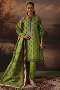 Zellbury | Unstitched 3 Piece Khaddar | Shirt Shalwar Dupatta - 0388 - Libasekhas