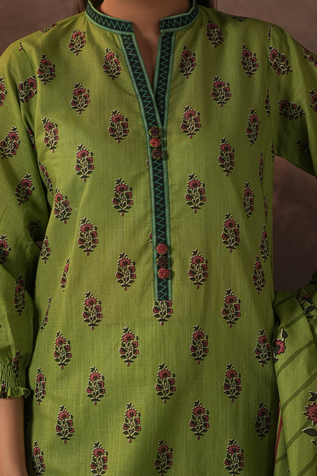Zellbury | Unstitched 3 Piece Khaddar | Shirt Shalwar Dupatta - 0388 - House Of Zarish