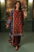 Zellbury | Unstitched 3 Piece Khaddar | Shirt Shalwar Dupatta - 0394 - Libasekhas