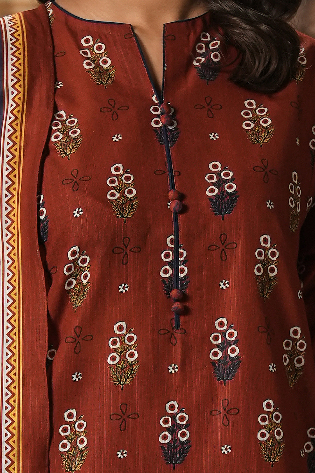 Zellbury | Unstitched 3 Piece Khaddar | Shirt Shalwar Dupatta - 0394 - House Of Zarish