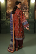 Zellbury | Unstitched 3 Piece Khaddar | Shirt Shalwar Dupatta - 0394 - House Of Zarish