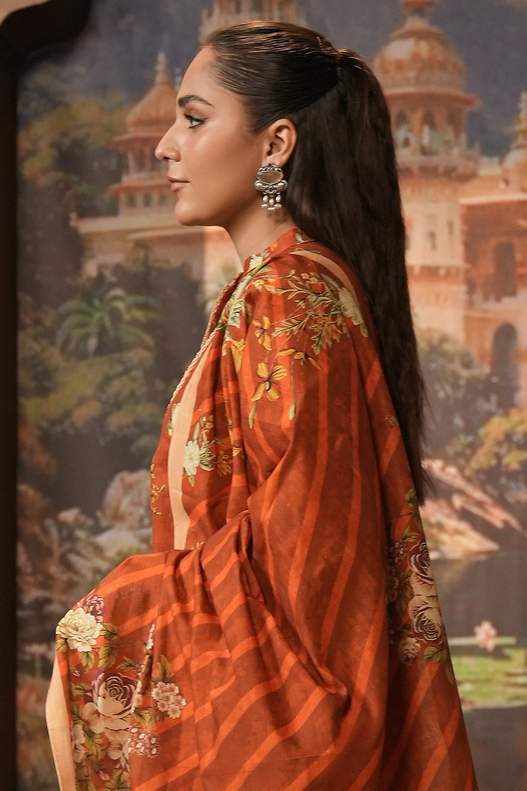 Zellbury | Unstitched 3 Piece Khaddar | Shirt Shalwar Dupatta - 0395 - House Of Zarish